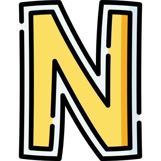 N n education typographical icon N n education typographical icon