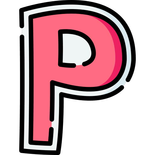 P abecedary letter p p icon P abecedary letter p p icon