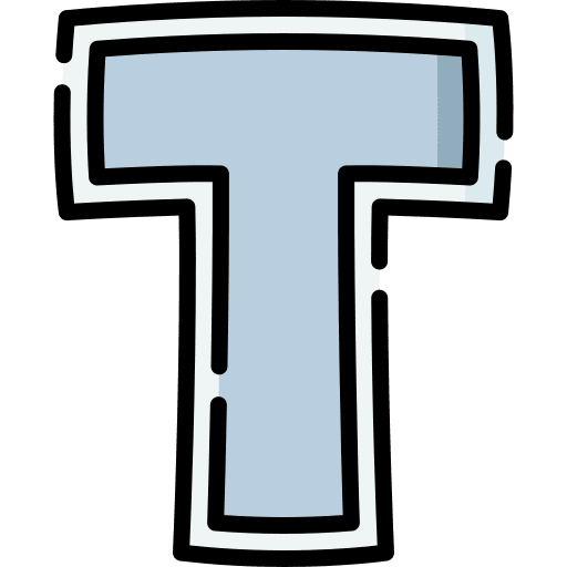 T abecedary letter t education icon T abecedary letter t education icon
