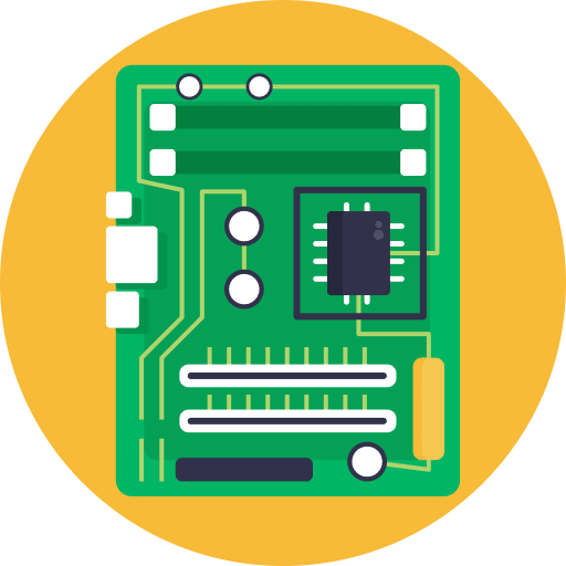 Computer chip computer electronics computer storage icon