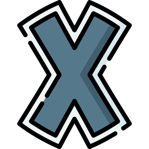 X x education shapes icon X x education shapes icon
