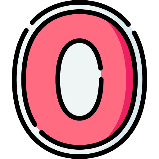 Zero interface maths shapes and symbols icon Zero interface maths shapes and symbols icon