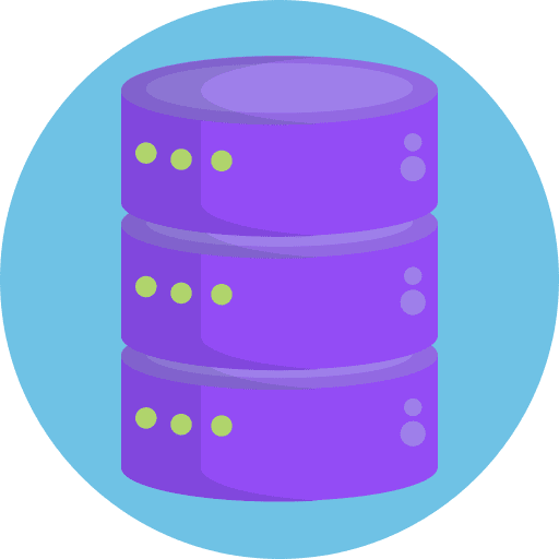 Storage device database seo and web storage device icon Storage device database seo and web storage device icon