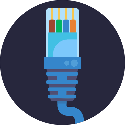 Cable computer connector technology icon Cable computer connector technology icon