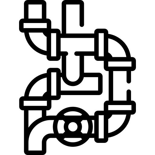 Pipe plumber gas tool icon
