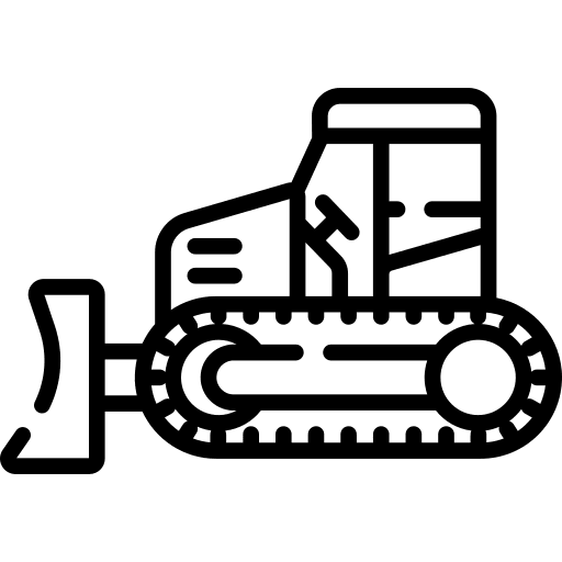 Bulldozer transport bulldozer transportation icon