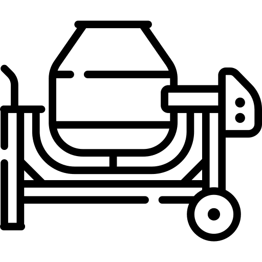 Concrete mixer construction cement mixer home repair icon