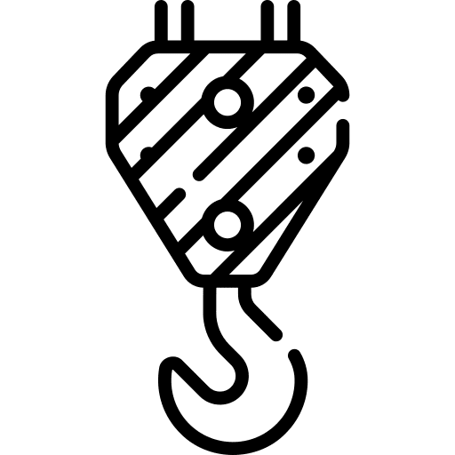 Crane hook industry lift icon