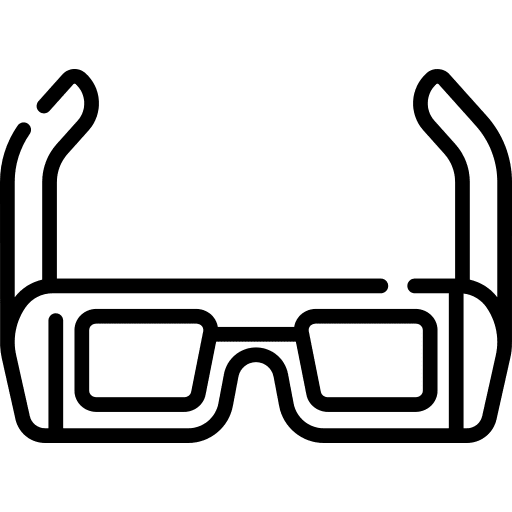 Glasses safety protective equipment icon