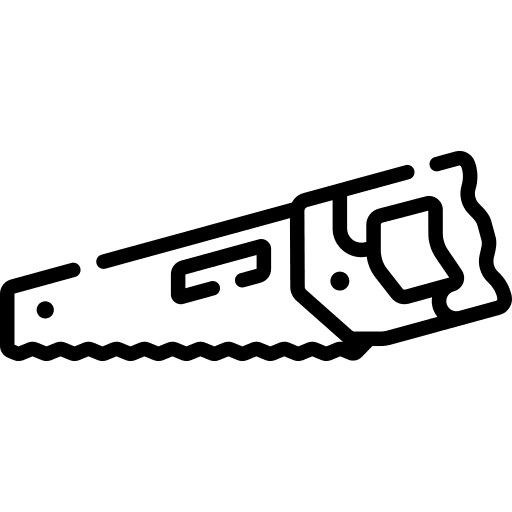 Hand saw wood hand saw cut icon