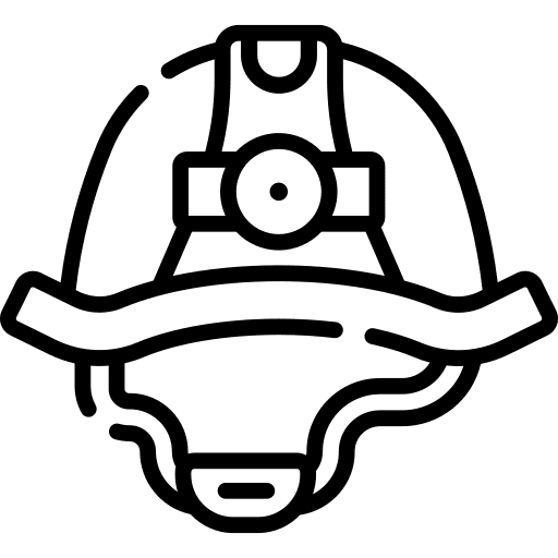 Helmet construction helmet security icon