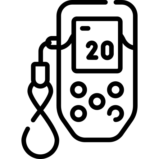 Measure electronic device construction meter icon