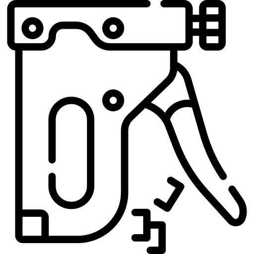 Nail gun carpentry work tool construction and tools icon