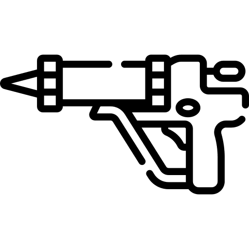 Caulk gun construction improvement repair icon