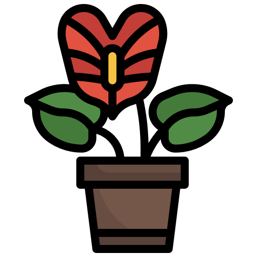 Anthurium farming and gardening furniture and household anthurium icon Anthurium farming and gardening furniture and household anthurium icon