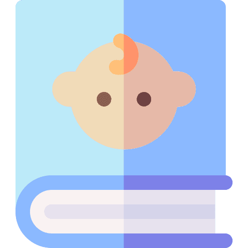 Book childhood education motherhood icon