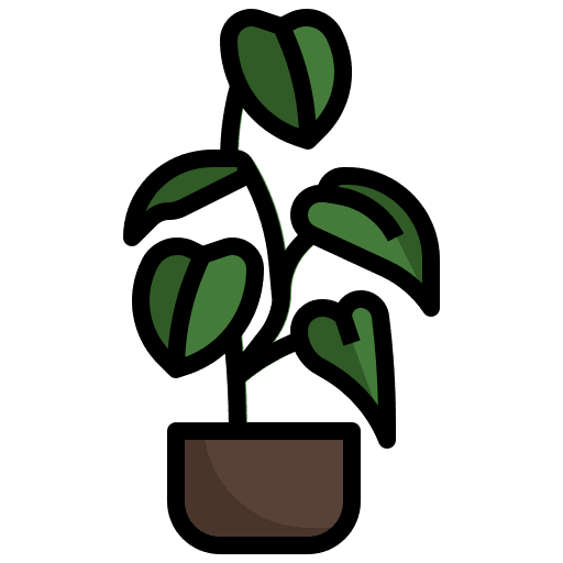 Philodendron nature exotic pot icon Philodendron nature exotic pot icon