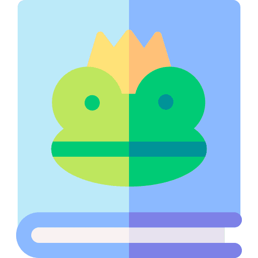 Fairy tale fantasy legend frog prince icon