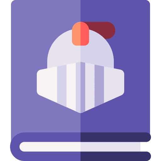 Book medieval study book icon