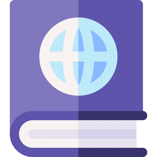 Travel guide earth grid travel guide learn icon