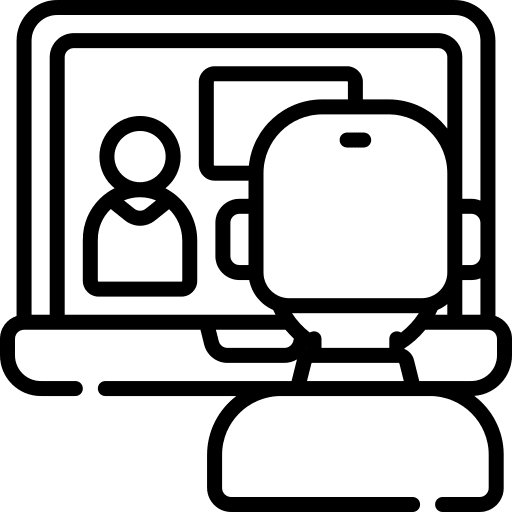 Elearning online education computer online course icon