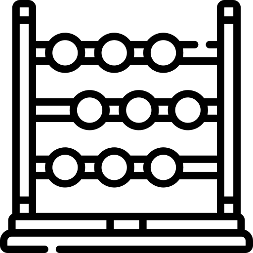 Abacus education count school icon Abacus education count school icon