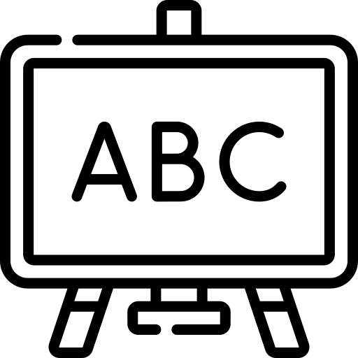 Blackboard classroom class education icon Blackboard classroom class education icon