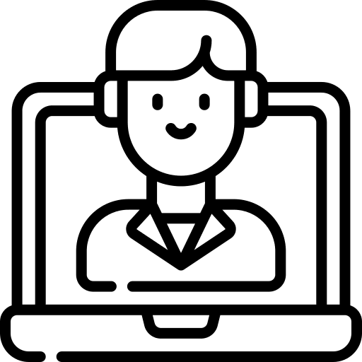 Elearning boy online learning graduate icon Elearning boy online learning graduate icon