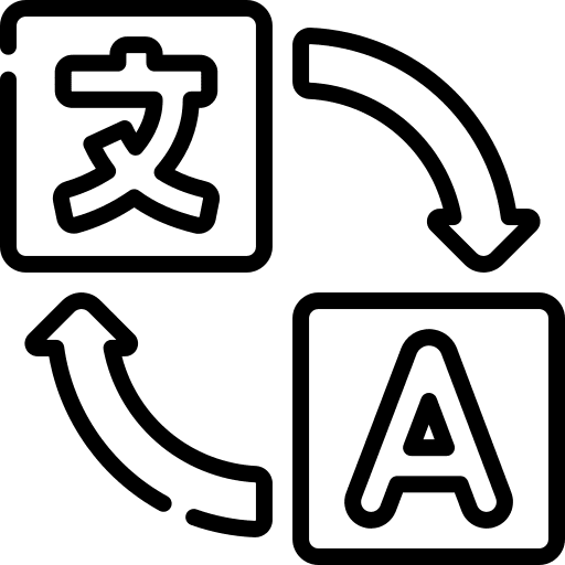 Translate social education communications icon Translate social education communications icon