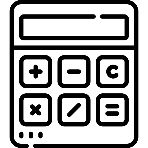 Calculator maths sings education icon Calculator maths sings education icon