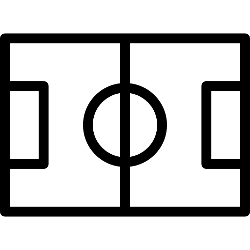 Football field match sports and competition stadium icon