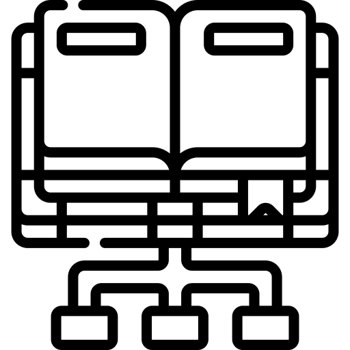 Hierarchy teaching book diagram icon Hierarchy teaching book diagram icon