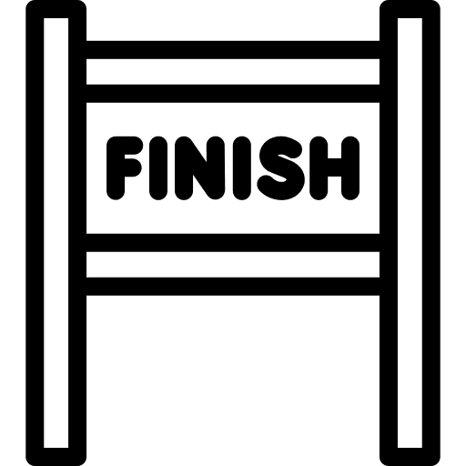 Finish line race final racing icon Finish line race final racing icon