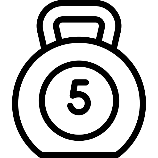 Kettlebell workout fitness weight icon