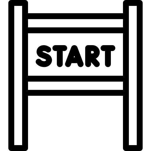 Start line road start line racing icon