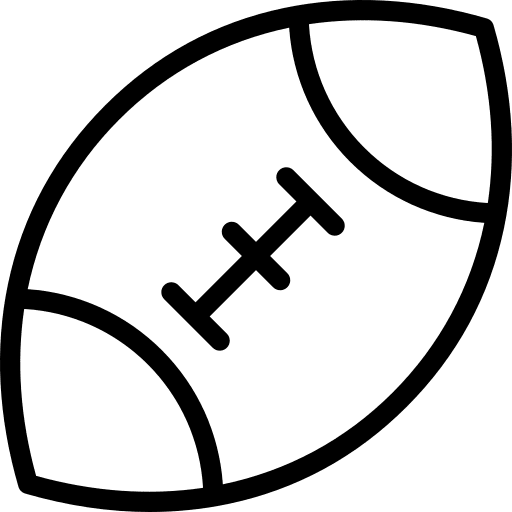 Rugby ball trophy sports and competition winner icon Rugby ball trophy sports and competition winner icon