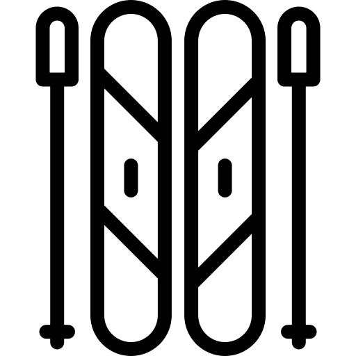 Ski equipment snow ski icon Ski equipment snow ski icon