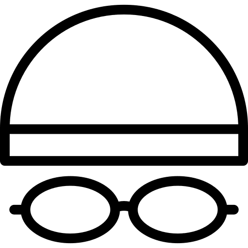 Swimming hat goggles swim dive icon Swimming hat goggles swim dive icon