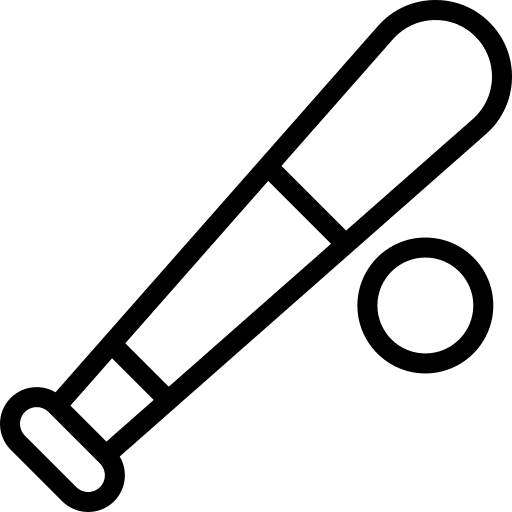 Baseball bat equipment american icon Baseball bat equipment american icon