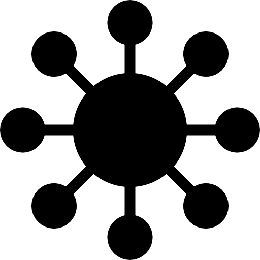 Cell variant with receptors cell receptors cell receptor medical icon