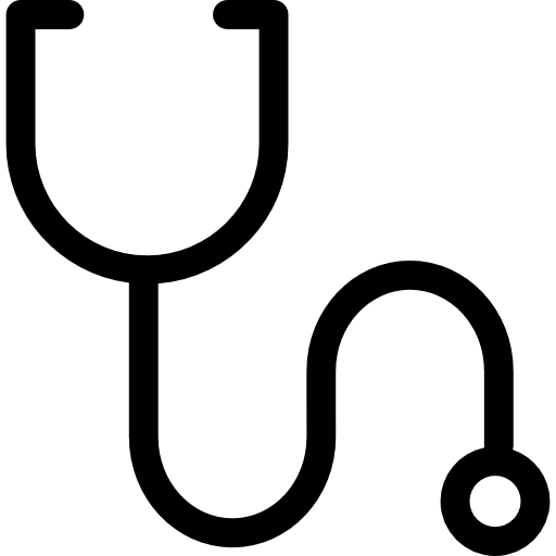 Stethoscope outline variant stethoscopes doctor medical equipment icon