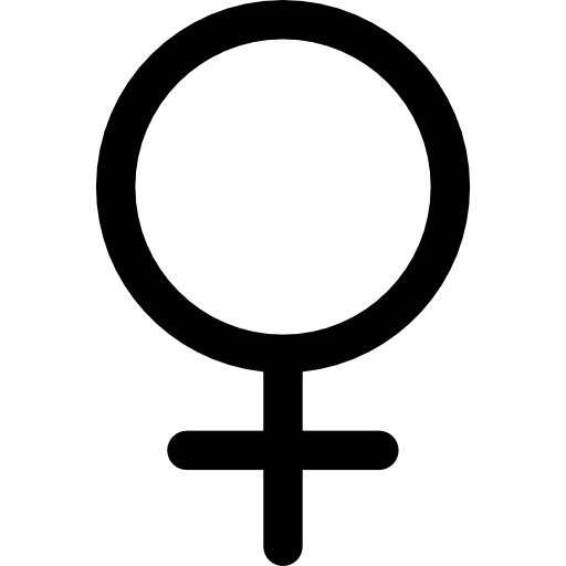 Female gender female checkup identity icon