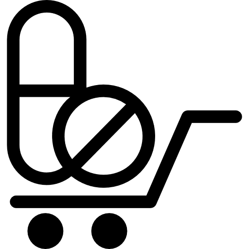 Pharmaceutical delivery symbol with drugs delivery medical pharmaceutical icon