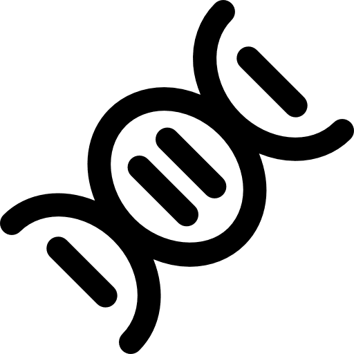 Dna deoxyribonucleic acid chain health acid medicine and health icon