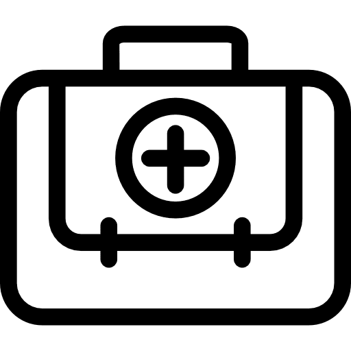 Medical kit bag medical medicine bag icon