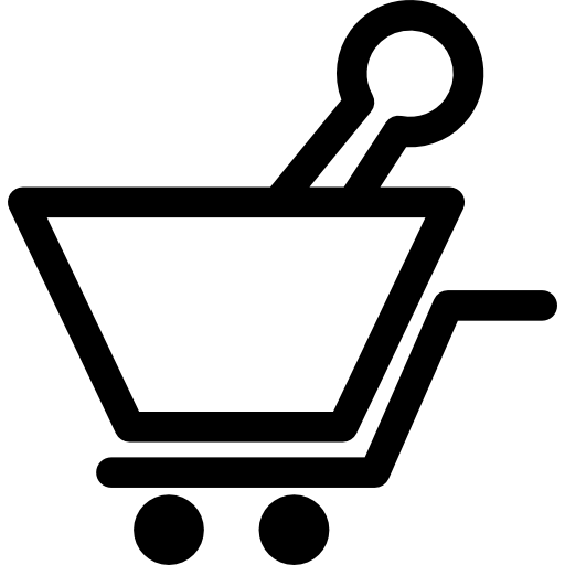 Mortar tool pharmacy delivery medicine and health delivery tool icon