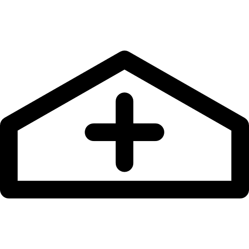 Medicine kit symbol medicine red cross hospital icon