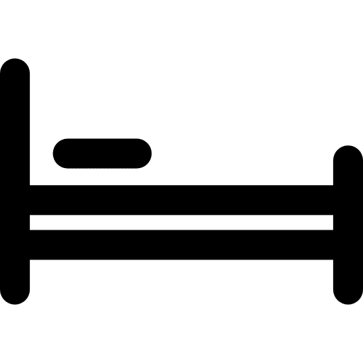 Bed relaxation sleep health icon