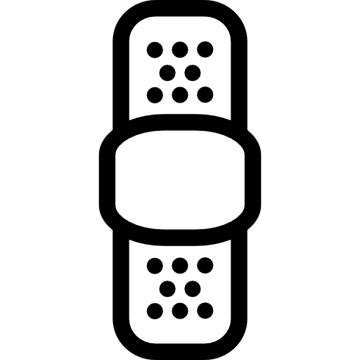 Band aid treatment fitness medical icon