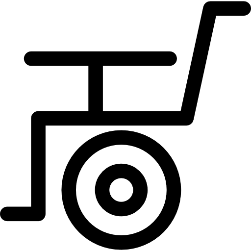 Wheelchair symbol hospital sick medical icon